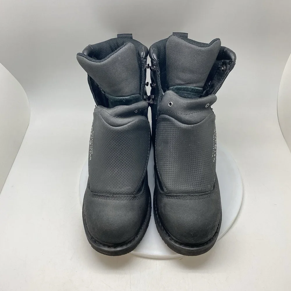Timberland Pro Met Guard Work Boots Mens 9 M Steel Toe Black Leather 53530 WP